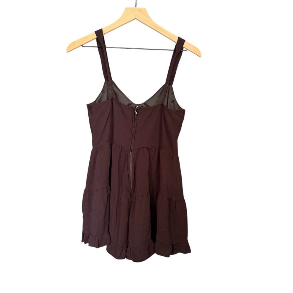 Trixxi | Francesca’s Collections | Black Button-Up Tiered Romper - Picture 7 of 7